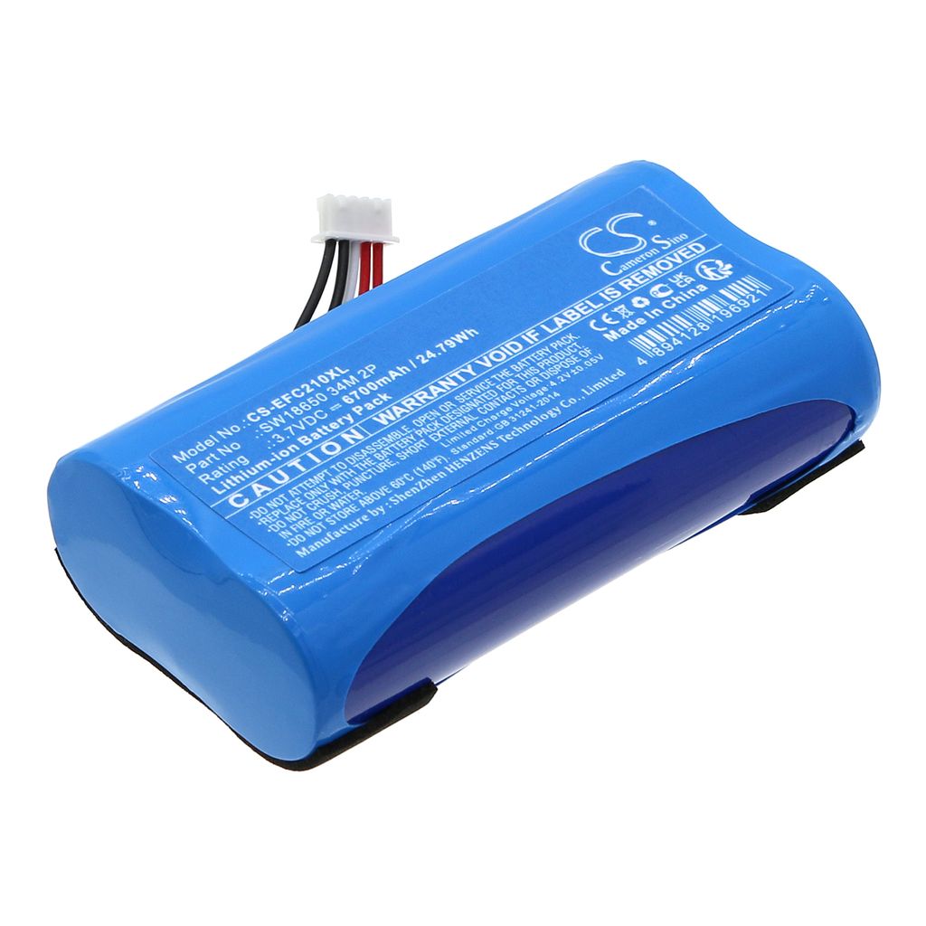 Batteri til Eufy SW18650 34M 2P 6700 mAh