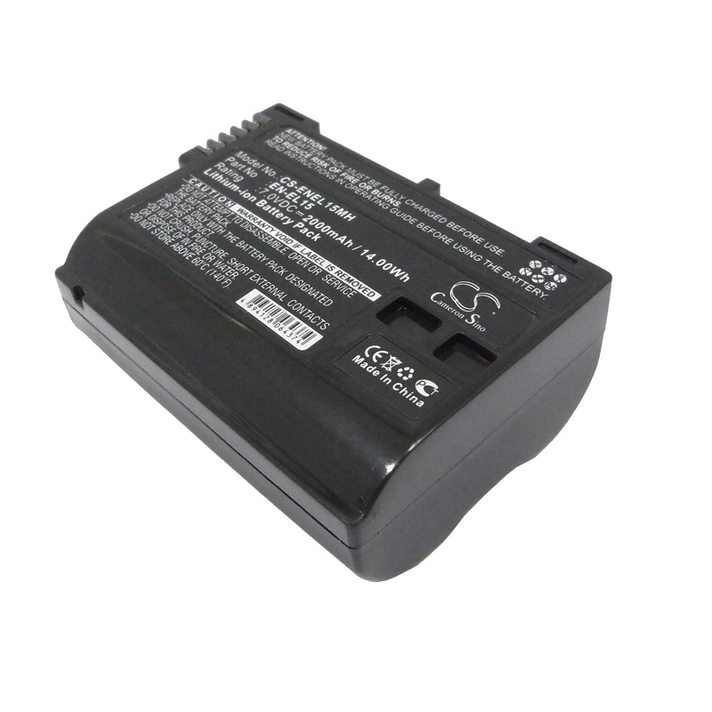 Batteri til NiKon EN-EL15,EN-EL15A,EN-EL15B,EN-EL15c (2000mAh)