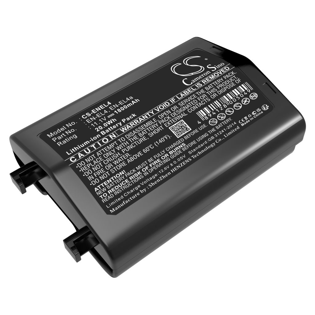 Batteri til NiKon EN-EL4,EN-EL4a,EN-EL4e (1800mAh)