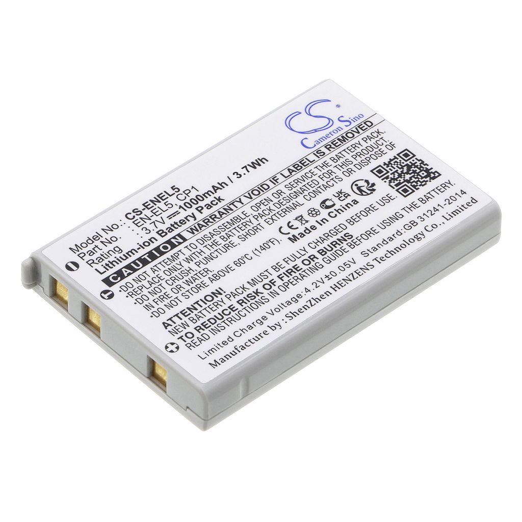 Batteri til NiKon EN-EL5,CP1 (1000mAh)