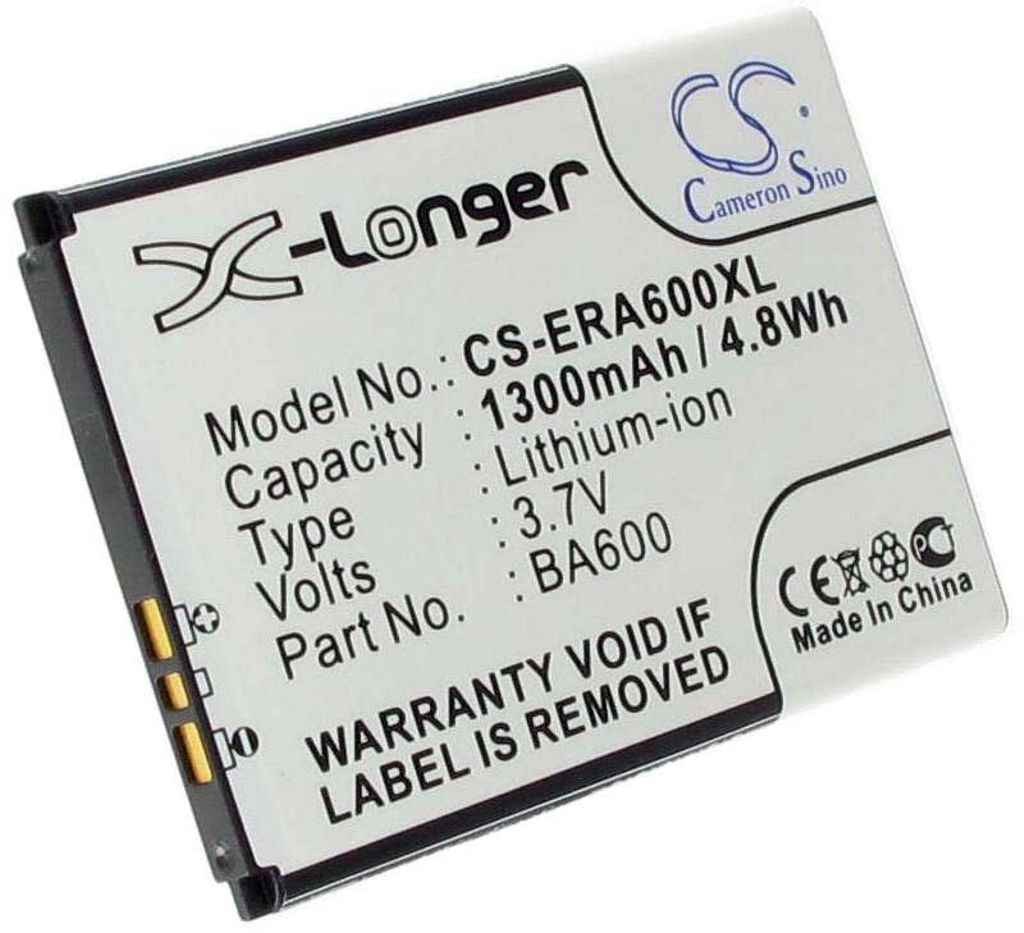 Batteri til Sony Ericsson BA600 1000 mAh