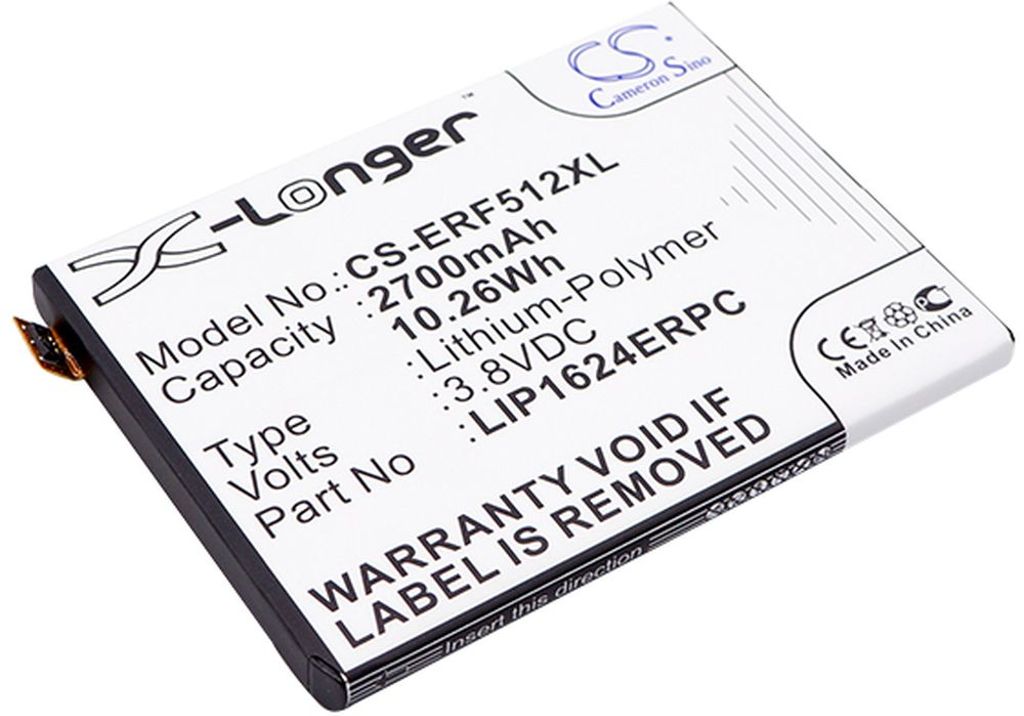 Batteri til Sony Ericsson 1300-3513,LIS1624ERPC 2700 mAh
