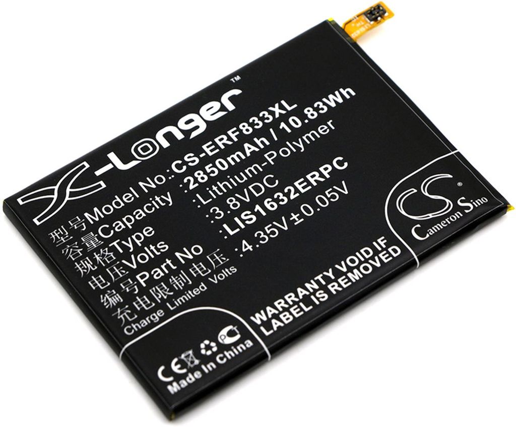 Batteri til Sony LIS1632ERPC,1305-6549 2850 mAh