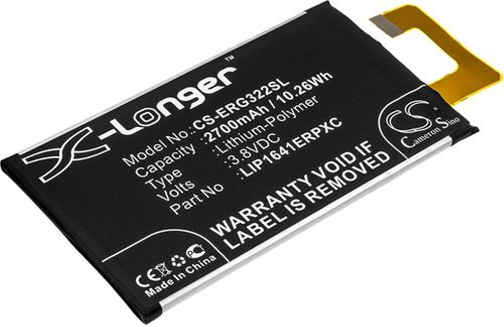 Batteri til Sony LIP1641ERPC,LIP1641ERPXC 2700 mAh