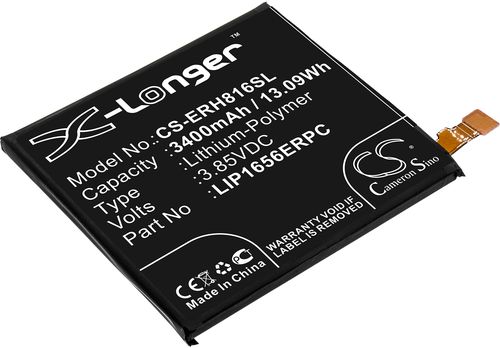Batteri til Sony LIP1656ERPC,1310-1690 3400 mAh