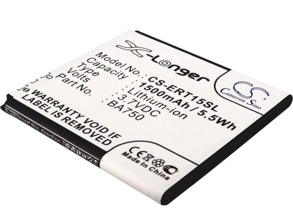 Batteri til Sony Ericsson BA750 1500 mAh