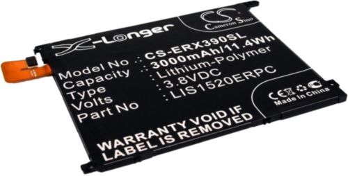 Batteri til Sony Ericsson LIS1520ERPC,1270-8451.2,1ICP3/82/95 3000 mAh