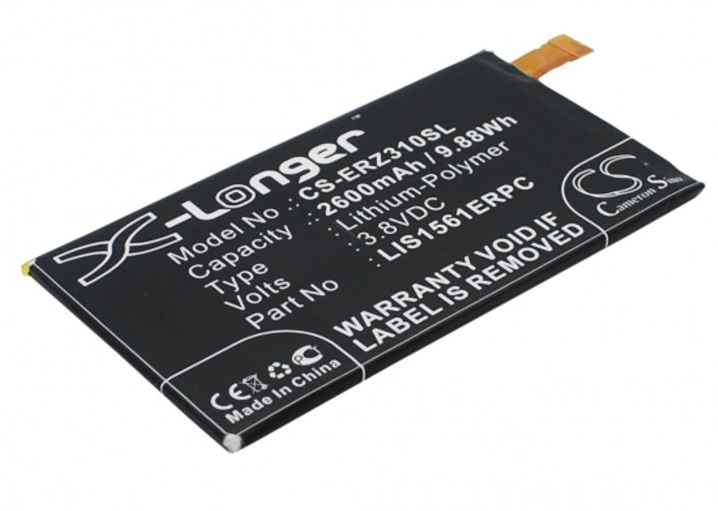 Batteri til Sony Ericsson LIS1561ERPC 2600 mAh