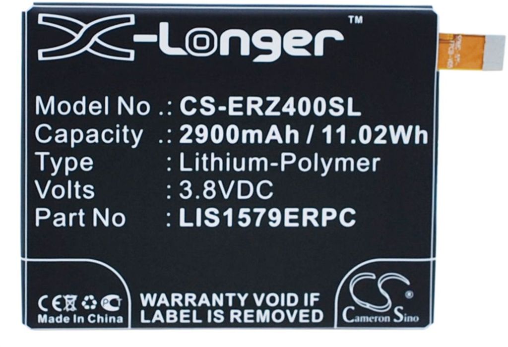 Batteri til Sony Ericsson LIS1579ERPC,AGPB015-A001 2900 mAh