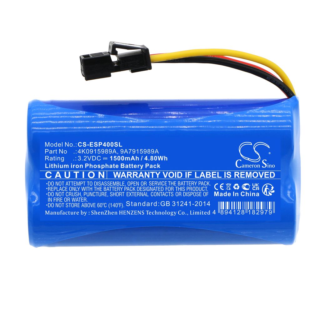 Batteri til Audi 4K0915989A,4M0 907 486,9A7915989A,A2C01600000 1500 mAh