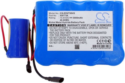 Batteri til Euro Pro XBP736 3000 mAh