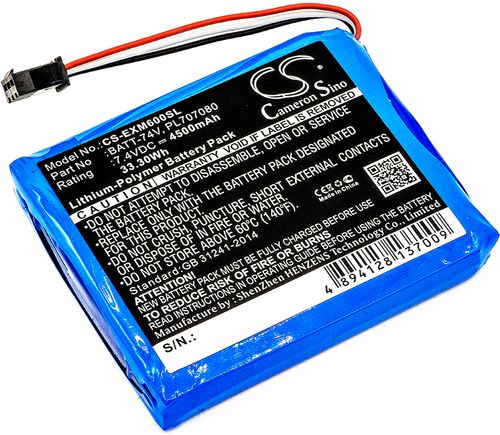 Batteri til Extech BATT-74V,PL707080 4500 mAh