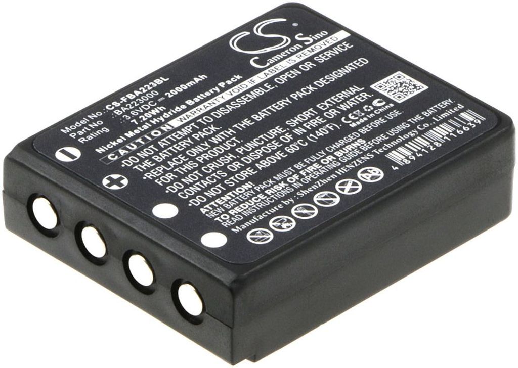 Batteri til HBC BA223000,BA223030,FUB6 2000 mAh