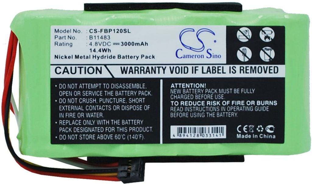 Batteri til Fluke B11483,BP120 3000 mAh