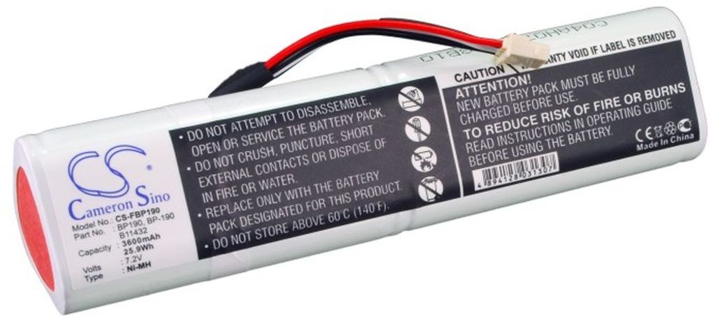 Batteri til Fluke BP190,BP-190,B11432,677390 3600 mAh