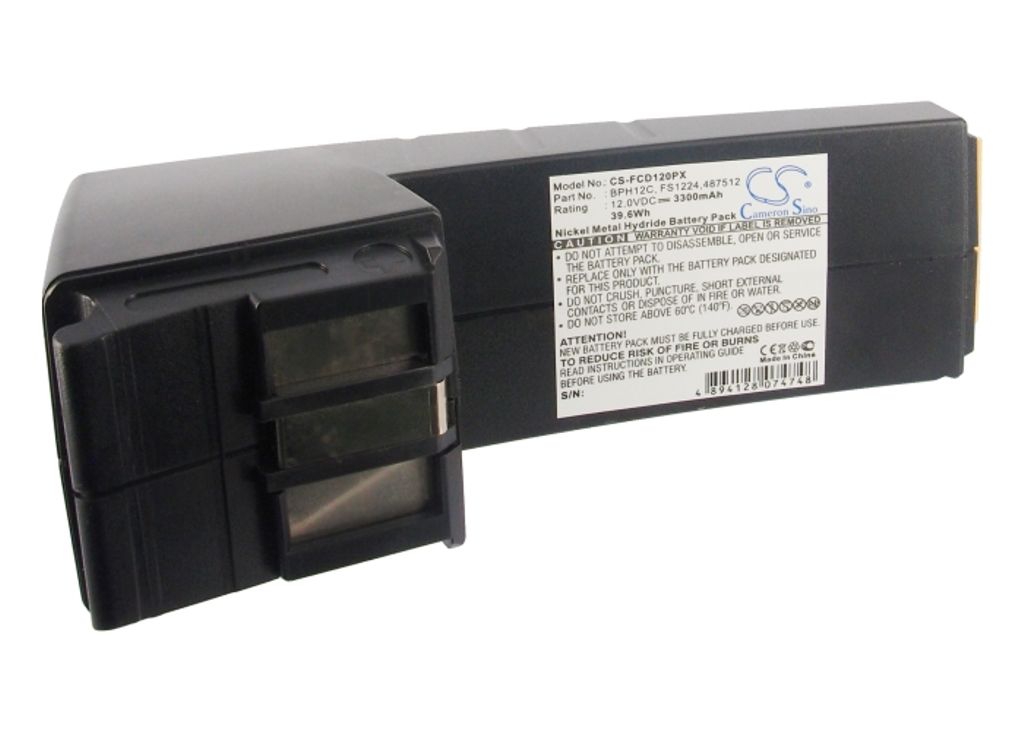 Batteri til Festool BP12C,BPH12C,FS1224,487701,488438,489728,487512,486831,488844,489073,489726,489823,489824,489825,489 3300 mAh