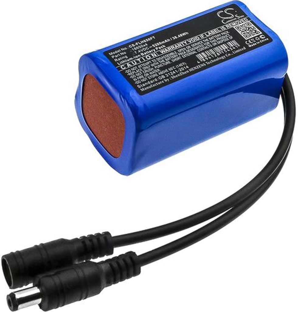 Batteri til 18650 18650x4 5200 mAh