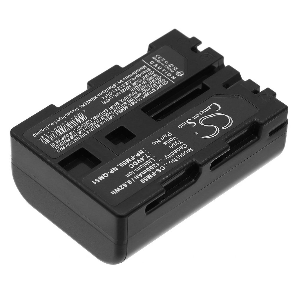Batteri til Sony NP-QM51,NP-FM50,NP-QM50,NP-FM51,NP-FM30 (1300mAh)