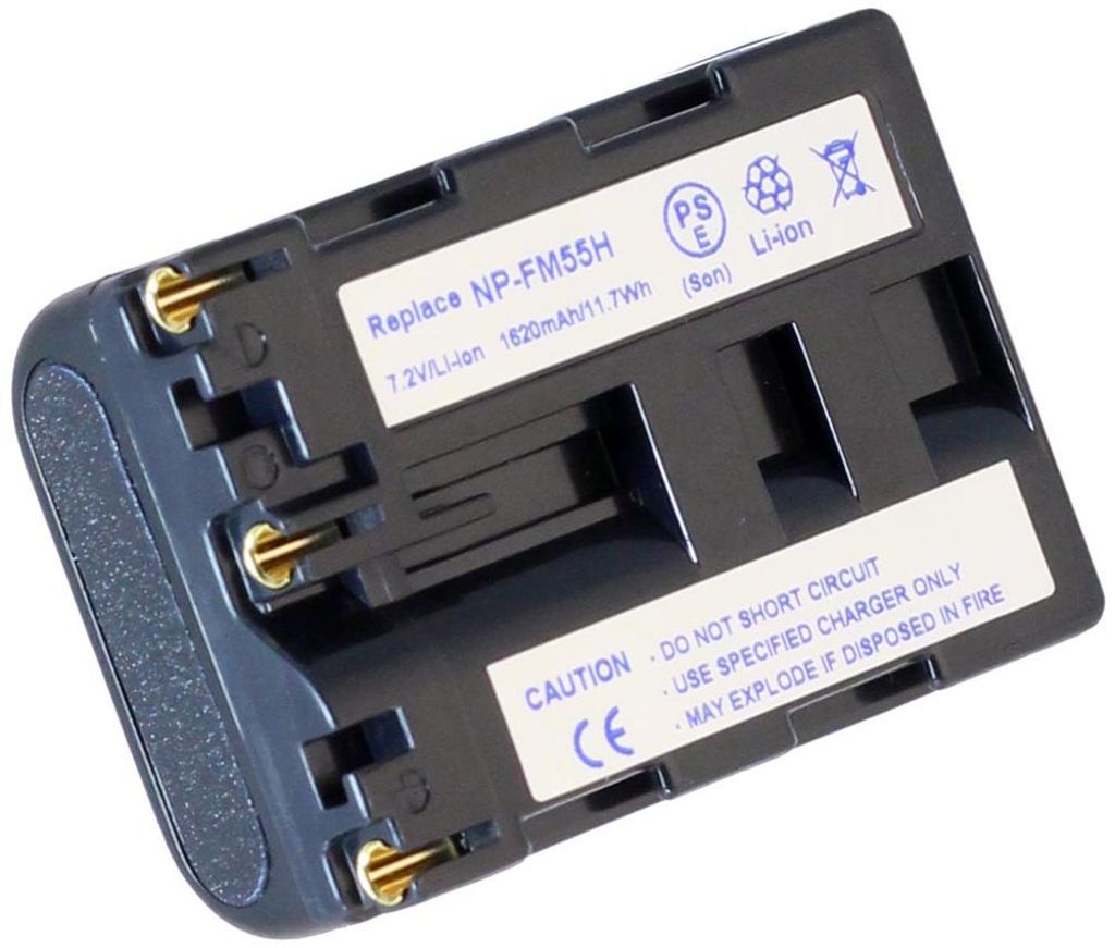 Batteri til Sony NP-FM55H (1400mAh)