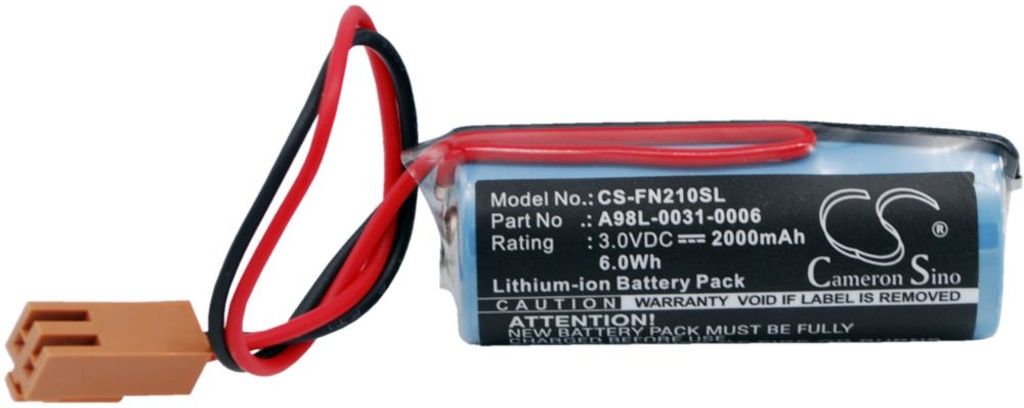 Batteri til GE A98L-0031-0006,A02B-0118-K111,A02B-0177-K106,A02B-0200-K106,A03B-0805-K011,A06B-0168-D111,IC693ACC30 2000 mAh