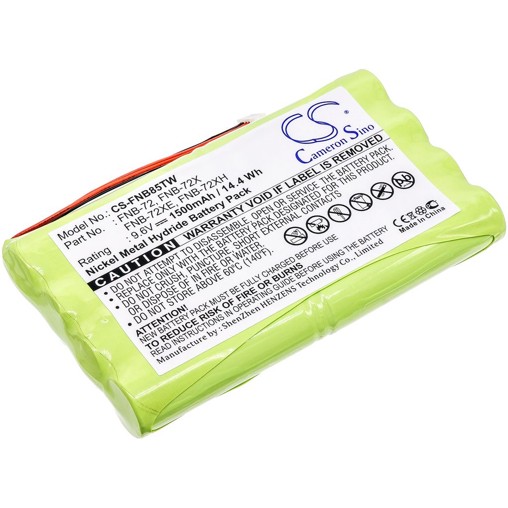 Batteri til Yaesu FNB-72,FNB-72x,FNB-72xe,FNB-72xh,FNB-72xx,FNB-85,SBR-32MH 1500 mAh