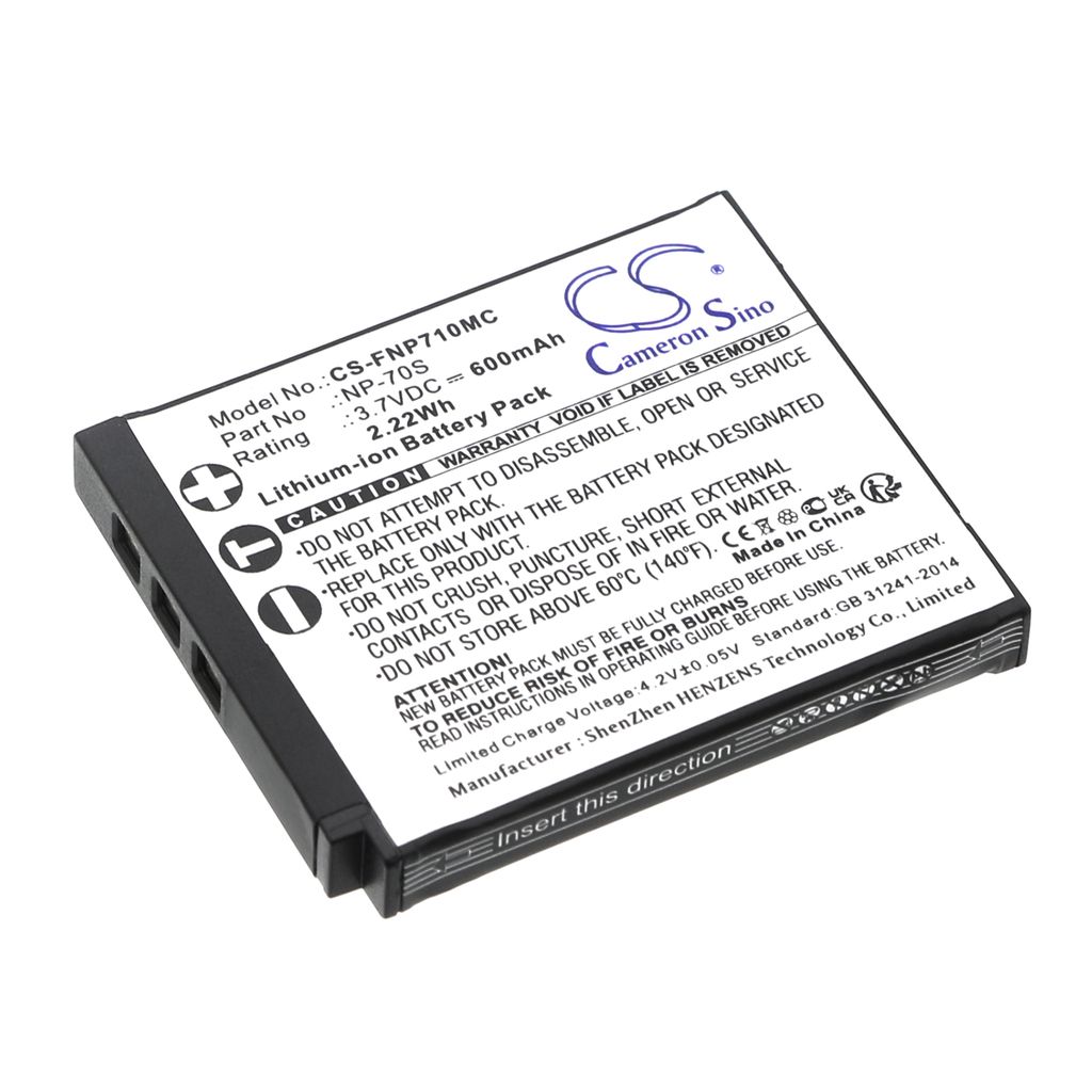 Batteri til Fujifilm NP-70S (600mAh)