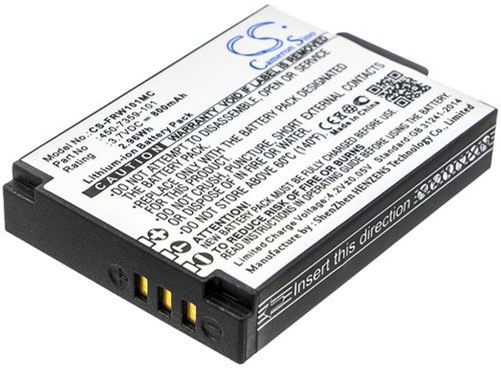 Batteri til FrontRow 450-7359-101,6410-00006 800 mAh