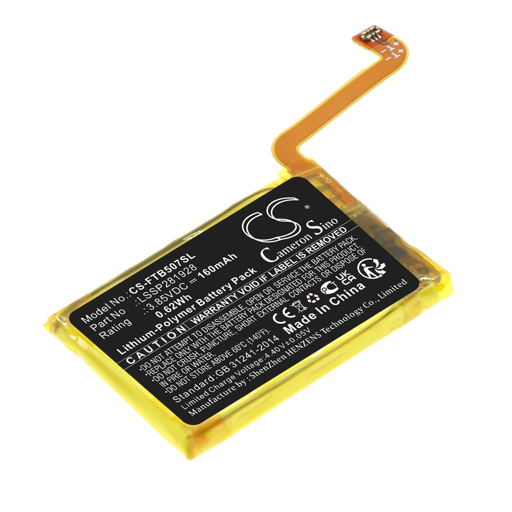 Batteri til FitBit LSSP281928,SP281928SF 160 mAh
