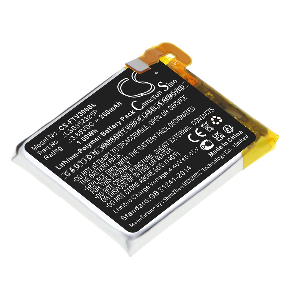 Batteri til FitBit LSS352325P 260 mAh