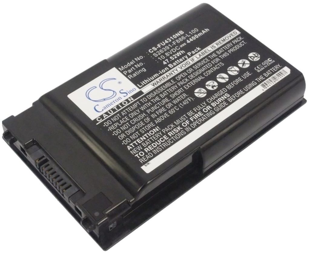 Batteri til Fujitsu CP422590-02,FMVNBP171,FPCBP200,FPCBP200AP,FPCBP215,FPCBP215AP,FPCBP280,FPCBP280-K,FPCBP280AP,S26391- 4400 mAh