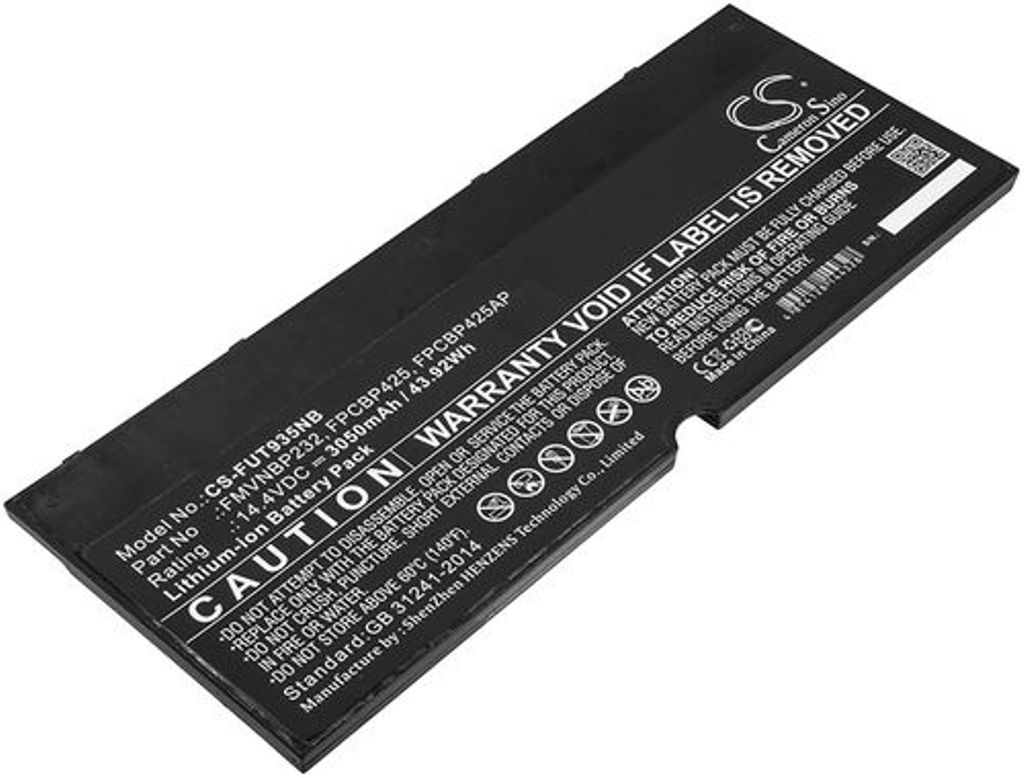 Batteri til Fujitsu FMVNBP232,FPCBP425,FPCBP425AP,CP651077-02 3050 mAh