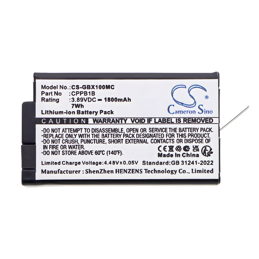 Batteri til GoPro CPPB1B (1800mAh)