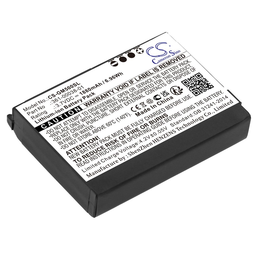 Batteri til Garmin 010-11143-00,361-00038-01 1880 mAh