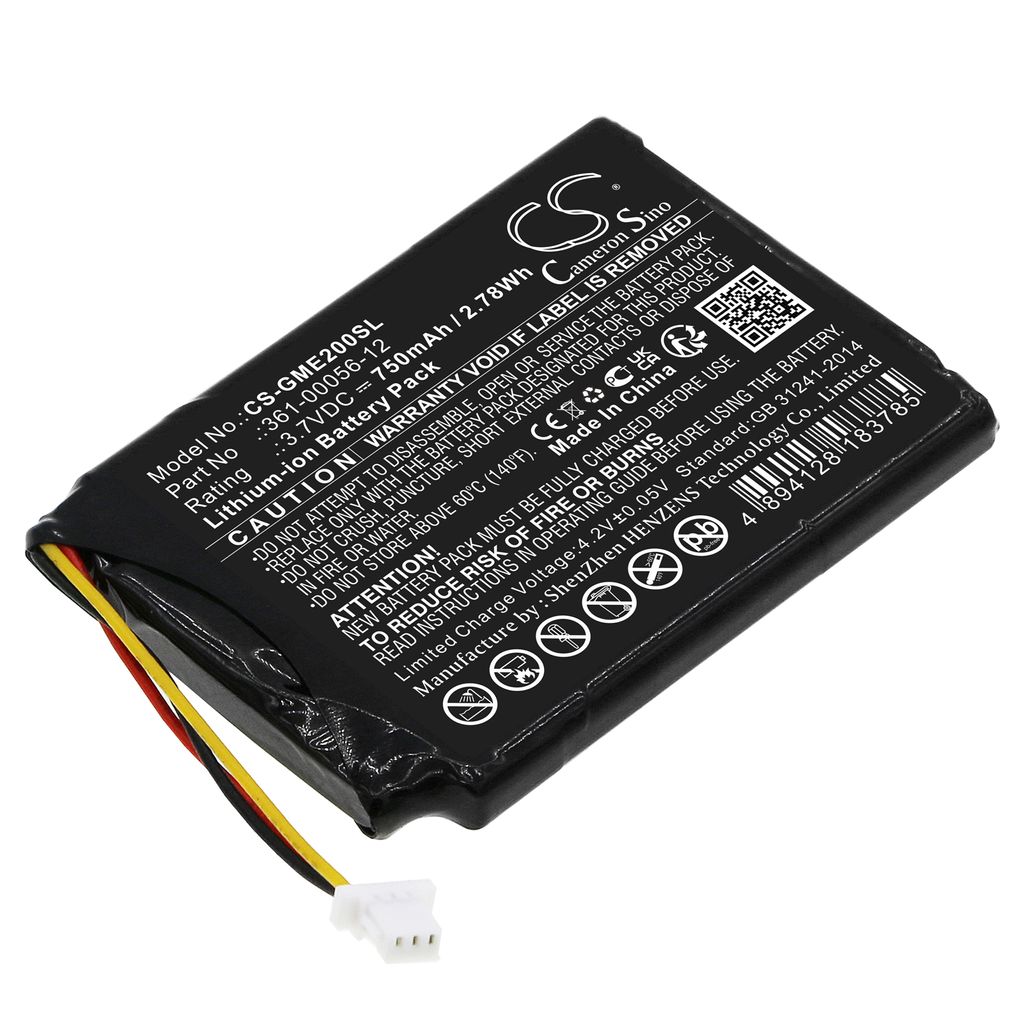Batteri til Garmin 361-00056-12 750 mAh