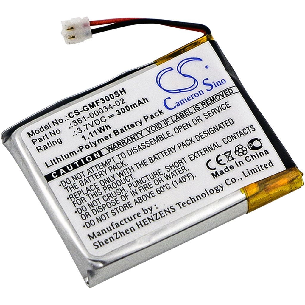 Batteri til Garmin 361-00034-02 300 mAh
