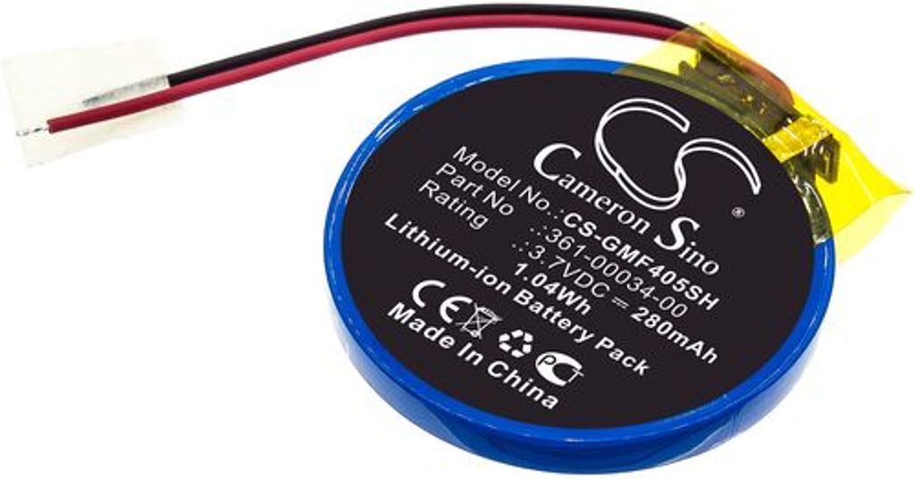 Batteri til Garmin 361-00034-00 280 mAh