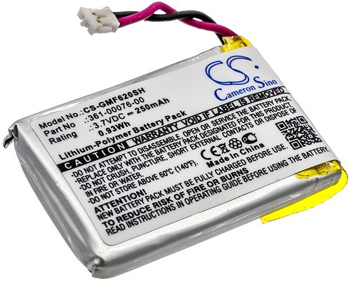 Batteri til Garmin 361-00076-00 250 mAh