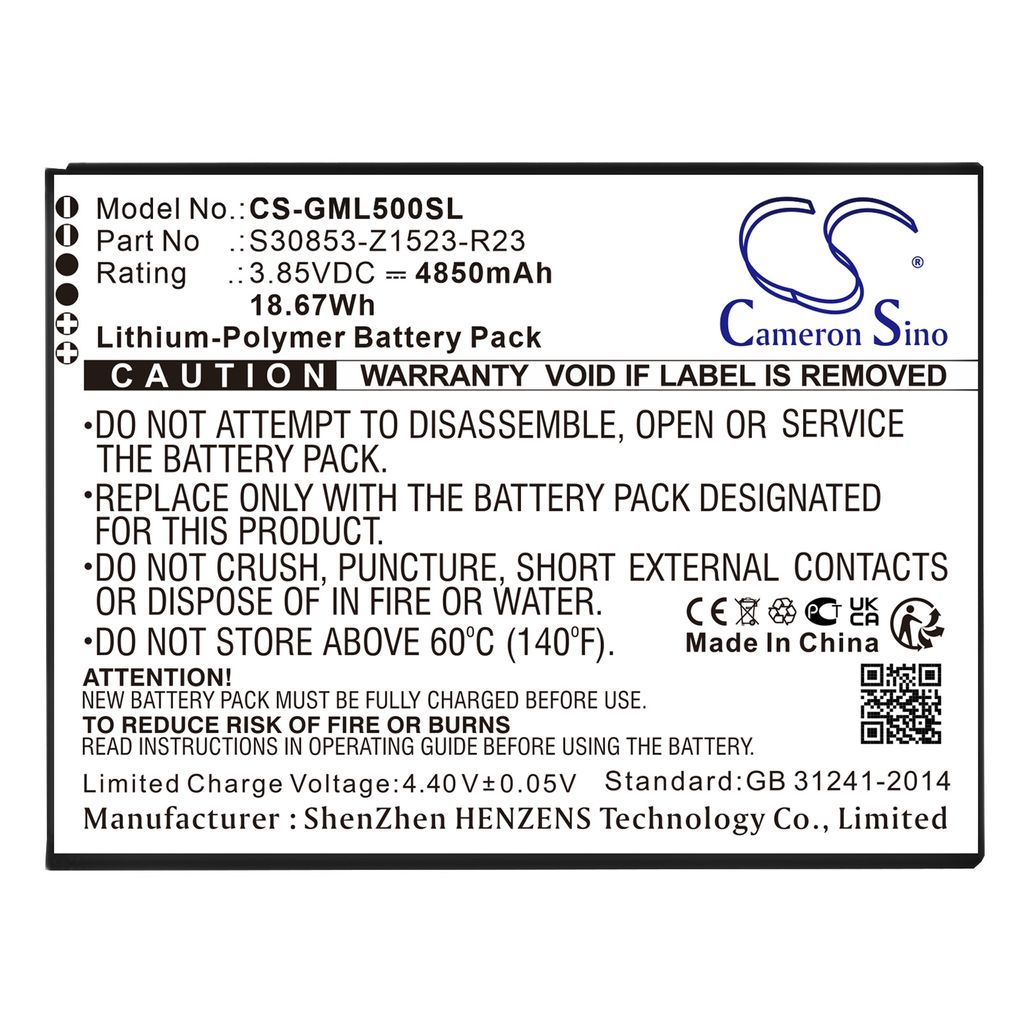 Batteri til Gigaset S30853-Z1523-R23,V30145-K1310-X478 4850 mAh