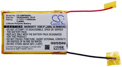 Batteri til Grundig YK503450PL 1S1P 1050 mAh