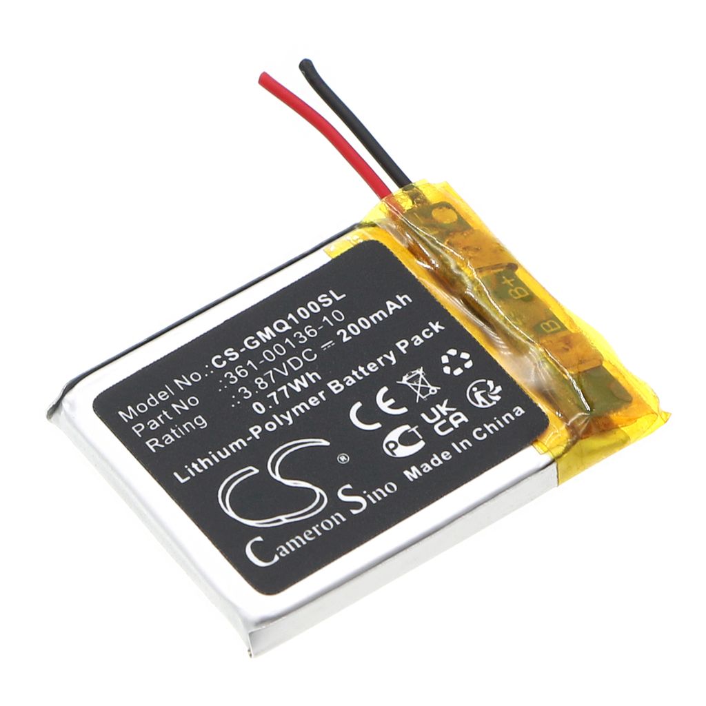 Batteri til Garmin 361-00136-10,361-00136-21,361-00136-20 200 mAh