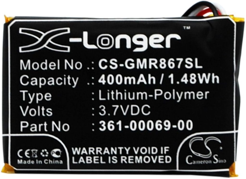 Batteri til Garmin 361-00069-00 400 mAh