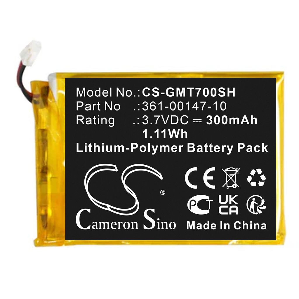 Batteri til Garmin 361-00147-10 300 mAh