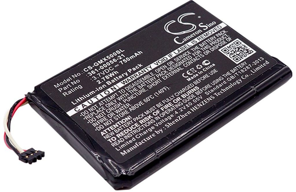 Batteri til Garmin 361-00056-21 750 mAh