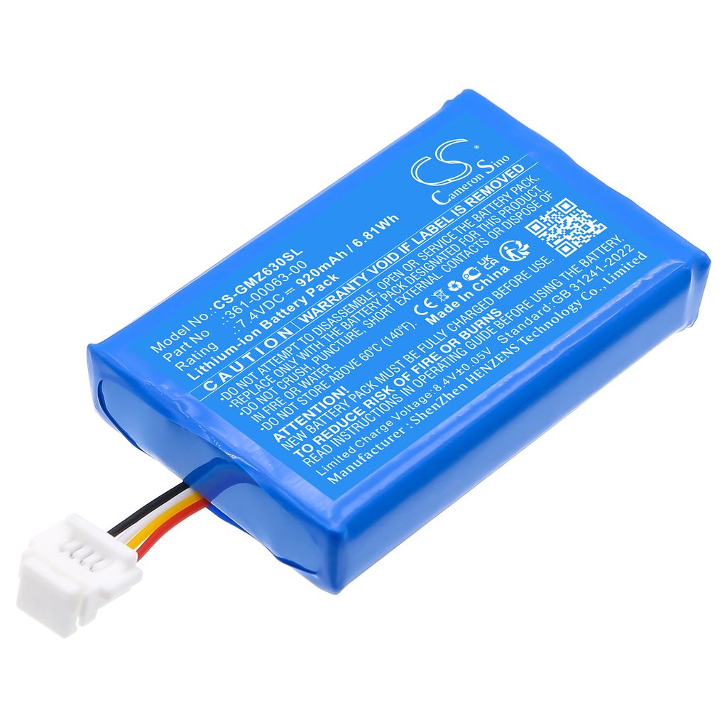 Batteri til Garmin 361-00063-00,361-00063-04 920 mAh
