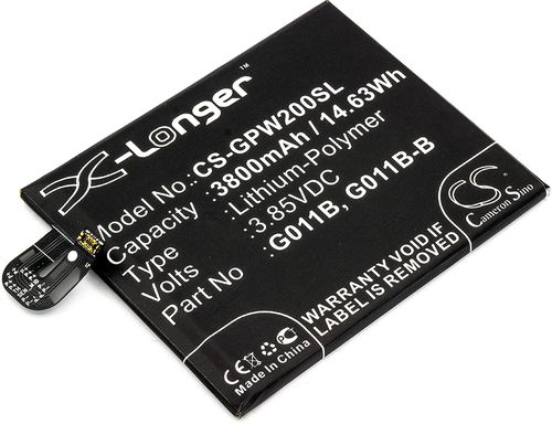 Batteri til Google G011B,G011B-B,35H00273-00M 3800 mAh