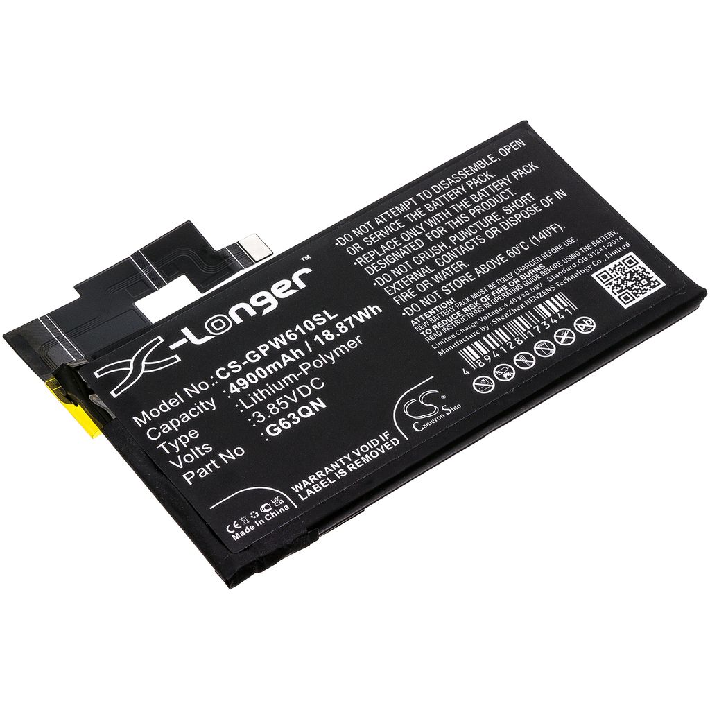 Batteri til Google G63QN 4900 mAh