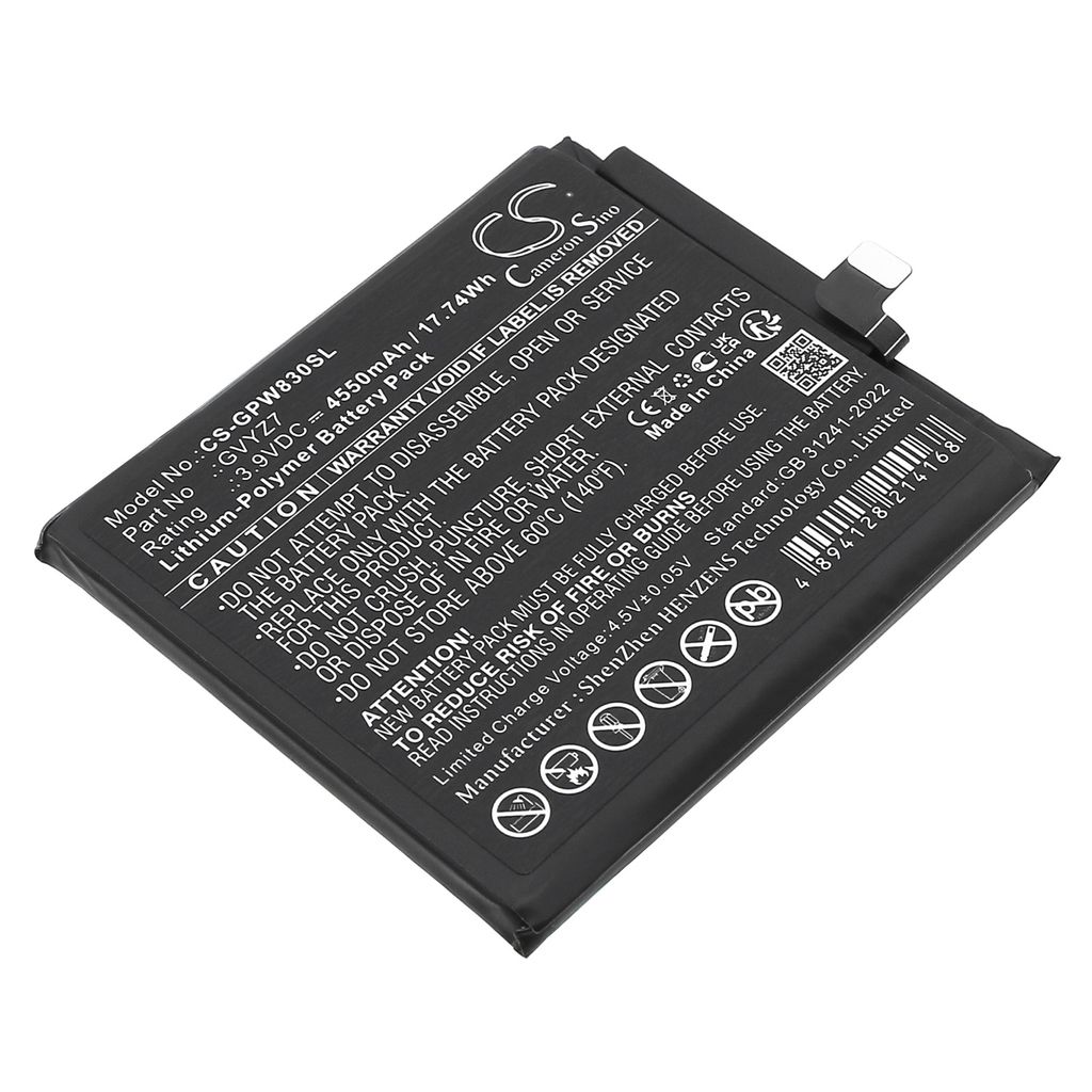Batteri til Google G949-00975-00,GVYZ7 4550 mAh