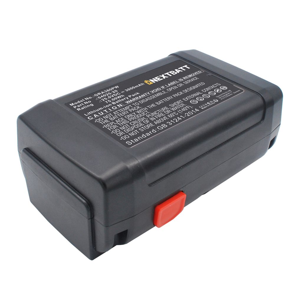 Batteri til Gardena 04025-20,8838,4025-00.640.00,525563001 3000 mAh