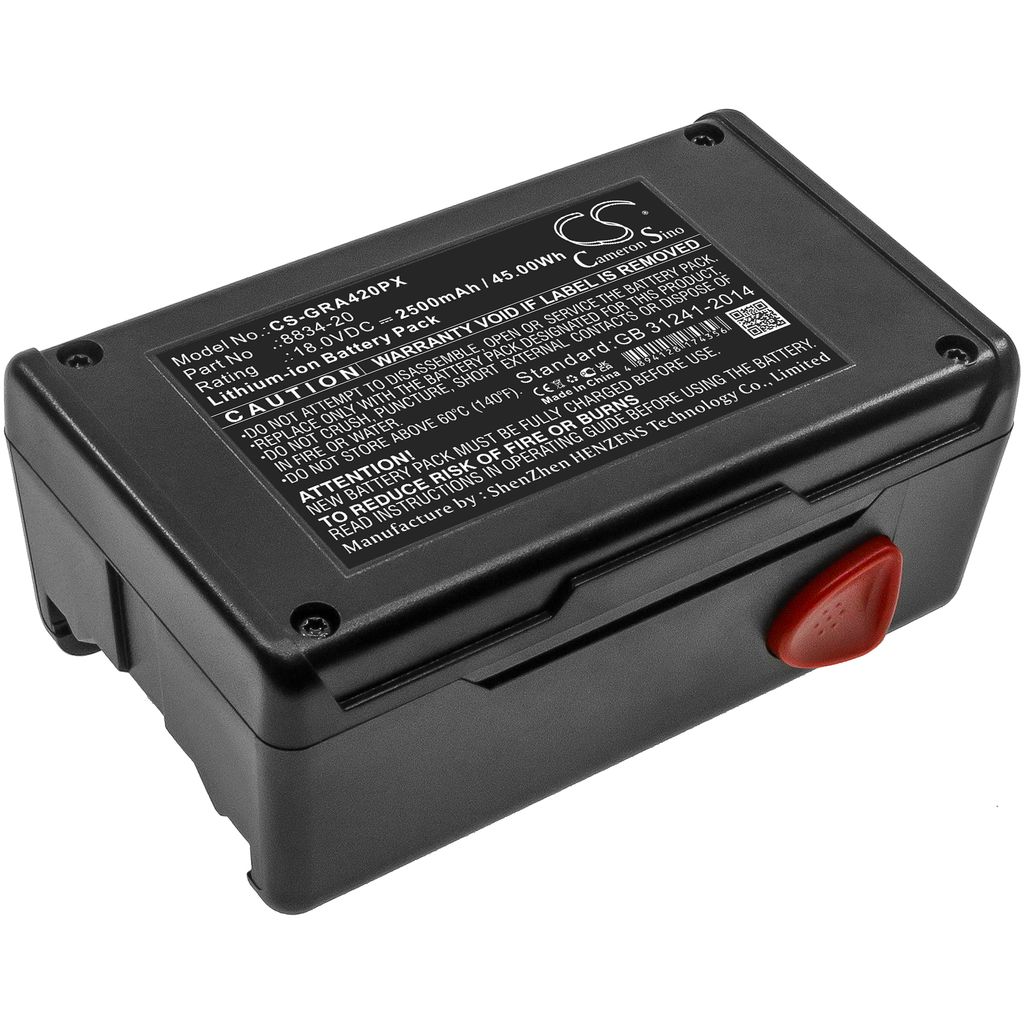 Batteri til Gardena 8834-20 2500 mAh