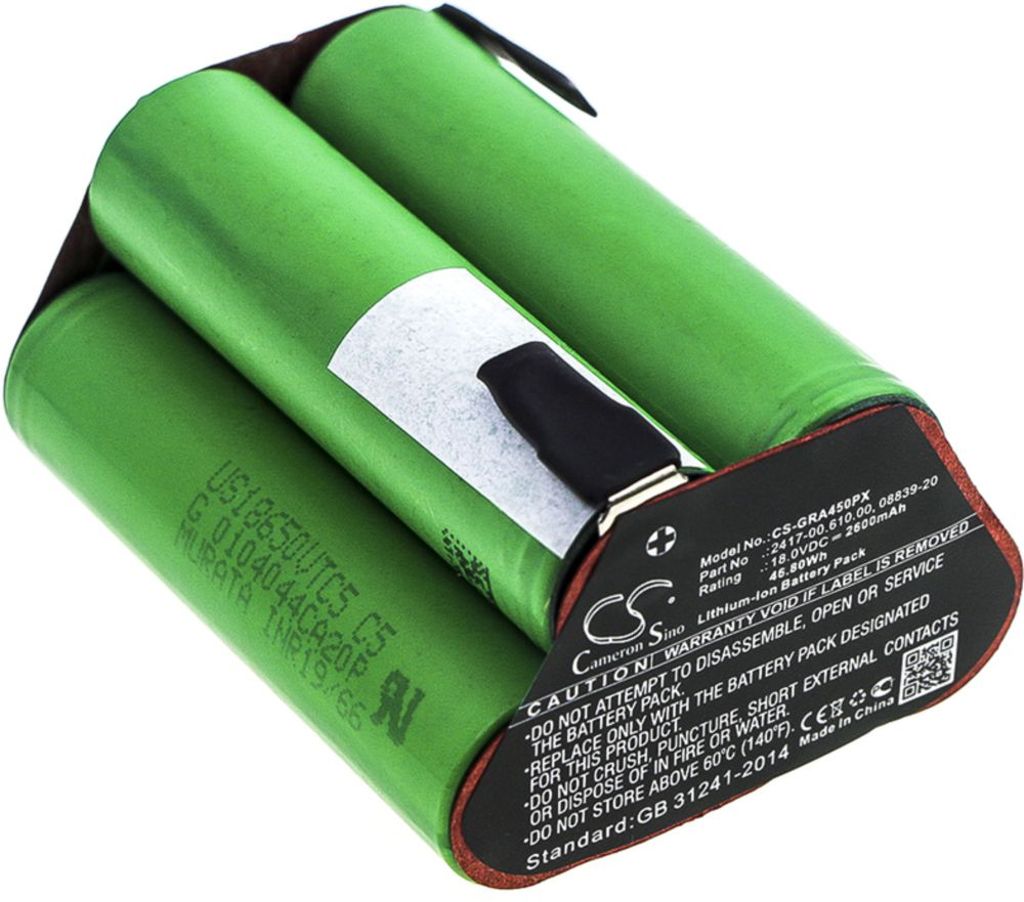 Batteri til Gardena 2417-00.610.00,08839-20 2600 mAh
